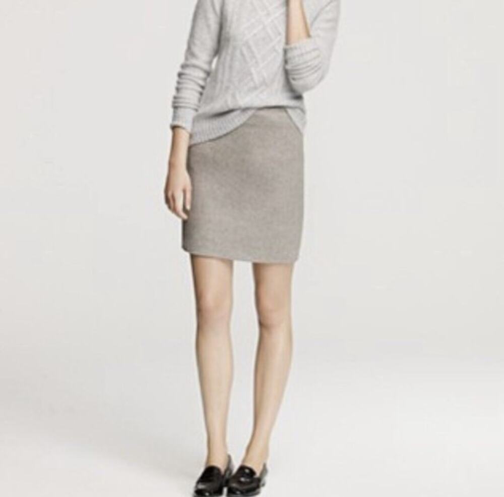 NWT J. Crew Mercantile Pencil Skirt Wool Size 00 Old Money Academia